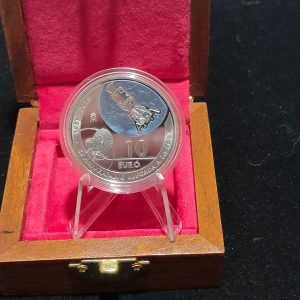 España. 10 Euro 50 Aniversario de la Llegada del Hombre a la Luna 2019 ( .925 Silver )