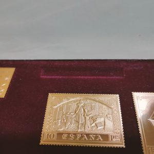 España. Serie 25 Silver Stamps - Encuentro de Dos Mundos-V Centenario Descubrimiento América (729,00 gr. Silver)