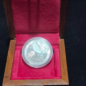 España. 10 Euro 50 Aniversario de la Llegada del Hombre a la Luna 2019 ( .925 Silver )