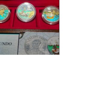 Collection 3 Coins * 2020-2021-2022 * ****V Centenary of the Tour of the world Silver 925 mm