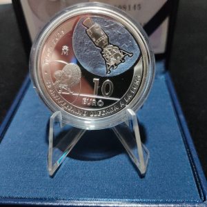 España. 10 Euro 50 Aniversario de la Llegada del Hombre a la Luna 2019 ( .925 Silver )