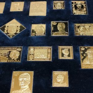 España. Juan Carlos I (1975-2014). 25 Silver Stamps La Casa de Borbón - 500,00 gr. Ag (.925) chapada en oro