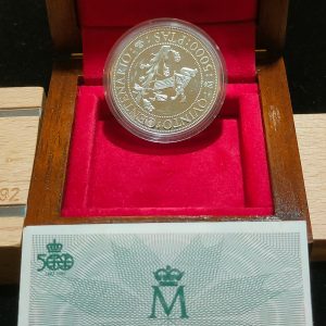 España. 5000 Pesetas 1990 Serie II - V Centenario Descubrimiento América, Proof